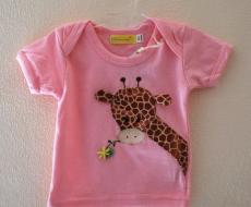 Magliette  Maglietta bebè giraffa rosa