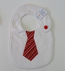 Bambino  Bavaglia con cravatta rossa righe