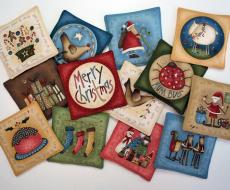 Natale  Cartoline tessili 03