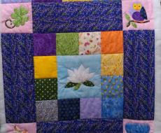 Quilt e pannelli  Coperta fiore di loto