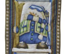 Bambino  Copertina culla cm 60x100 - pannello pupazzo di neve flanella